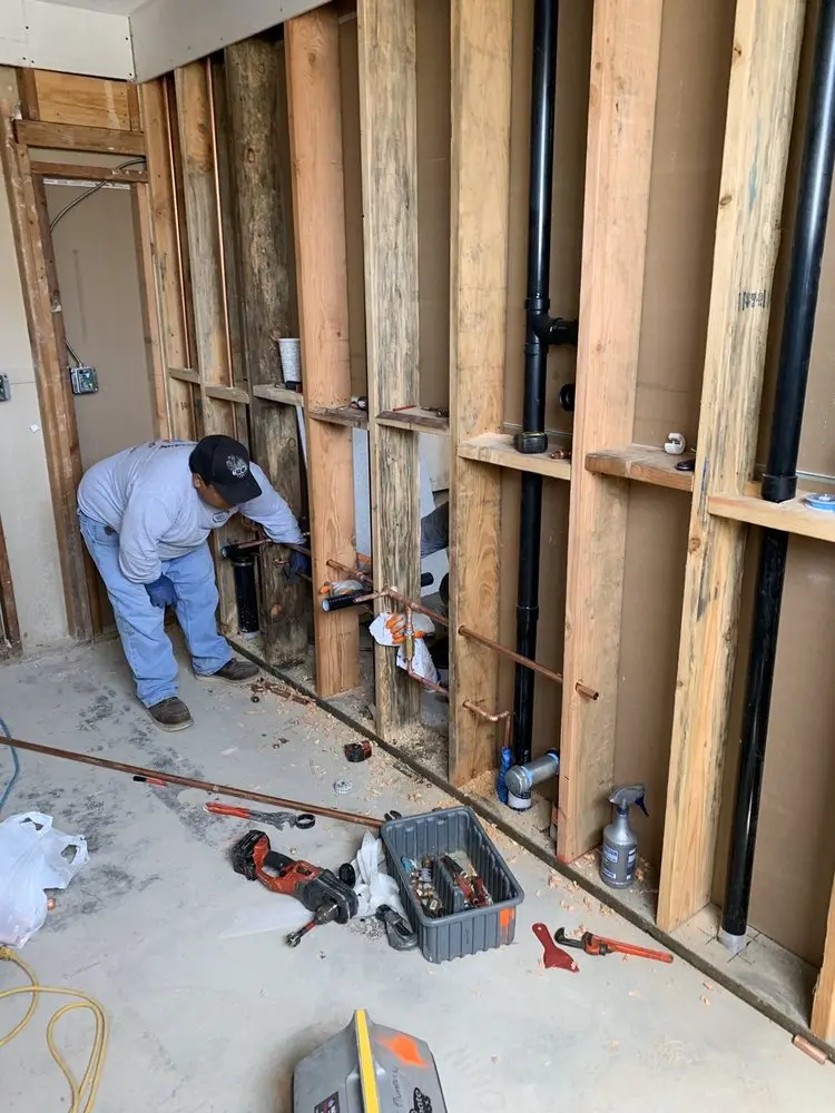 Commercial rough-in plumbing for Commercial Plumbing in Largo